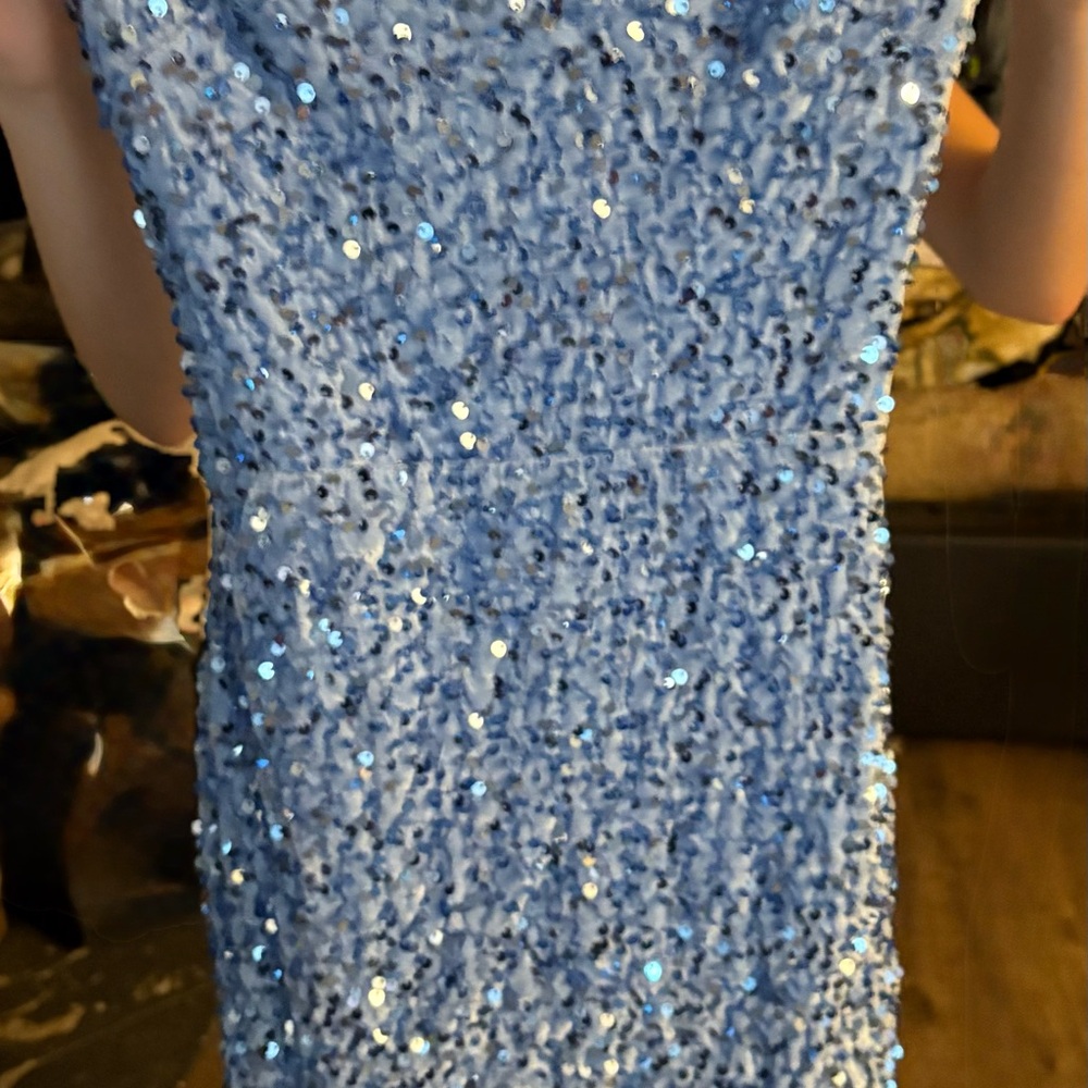 Blue Sequin Dress